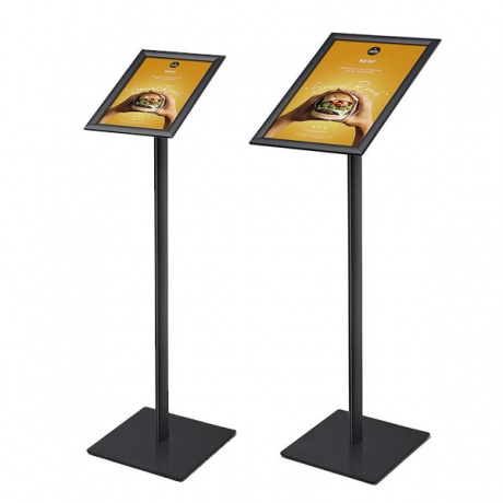 Premium Design Menu Stand in Black - A4 / A3